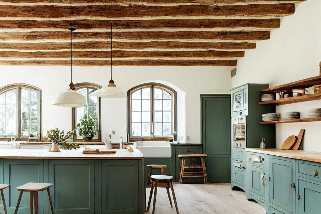 French Country style kitchen design.