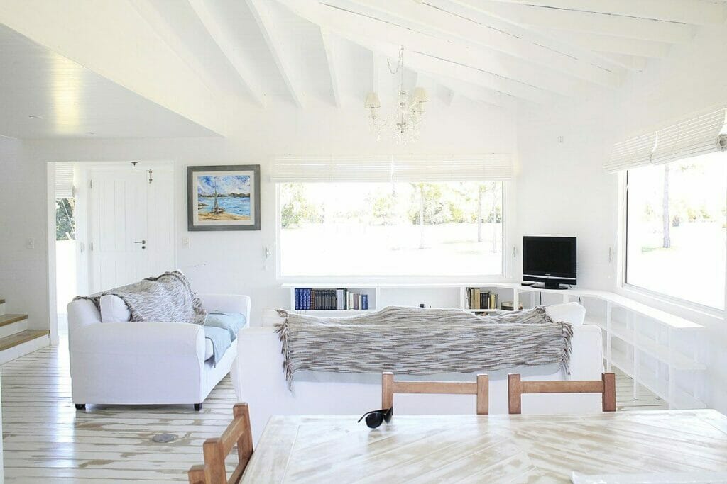 Coastal style living room.