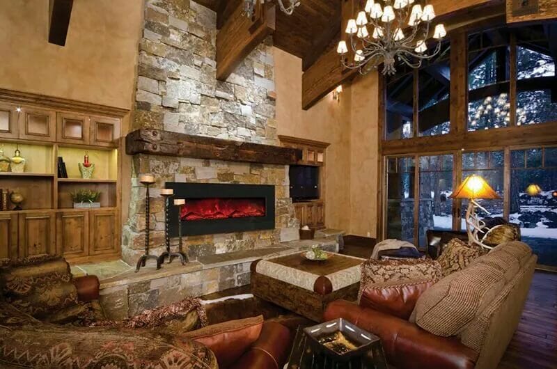 Craftsman style living room.